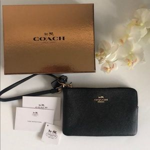 Black Coach Wristlet